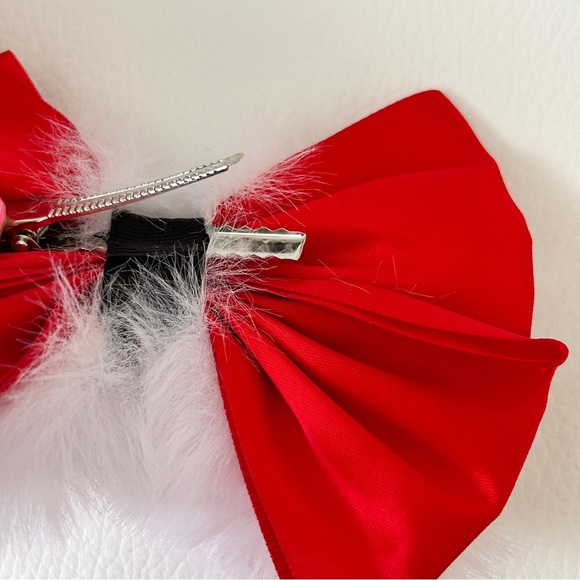 🆕 Satin Red Bow Tie - Picture 5 of 7